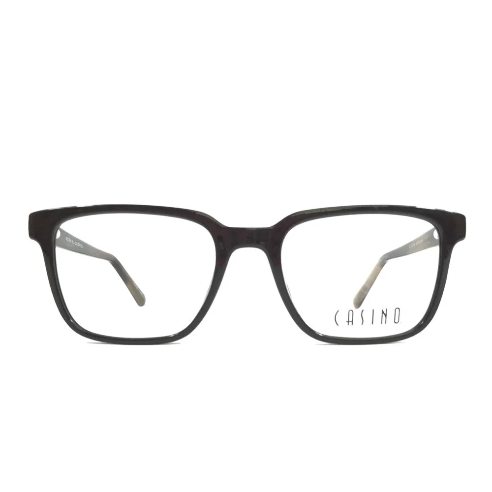 Casino Eyeglasses Frames NELSON CHOCOLATE Brown Square Full Rim 51-18-145